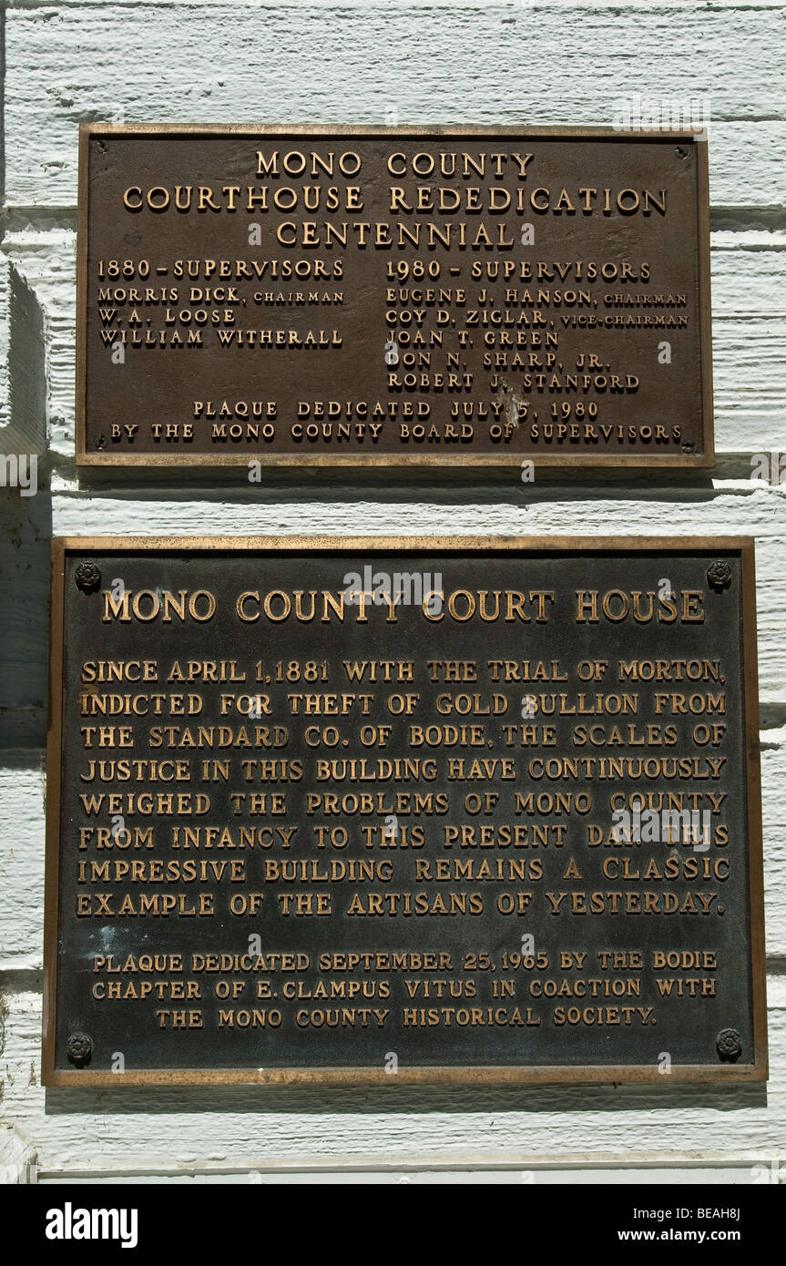 Mono County Court House, Bridgeport, California Stock Photo