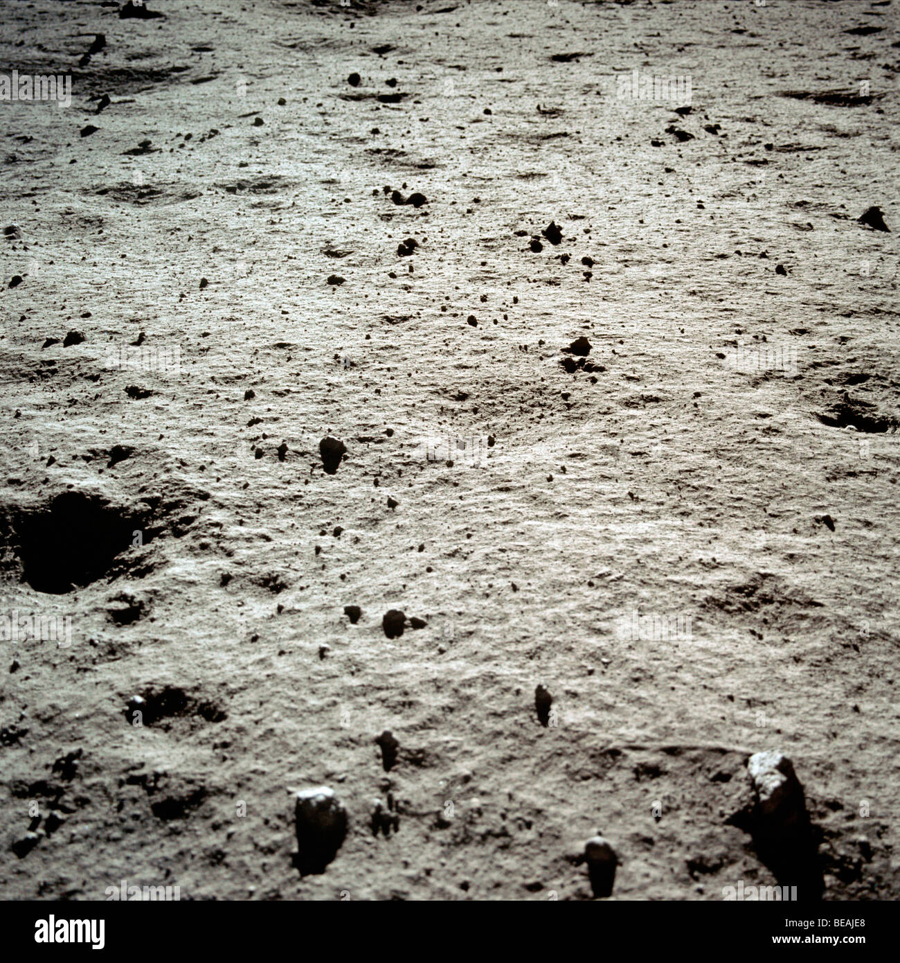 The lunar surface photographed during the Apollo 11 mission Optimised and enhanced version of an original NASA image Credit NASA Stock Photo