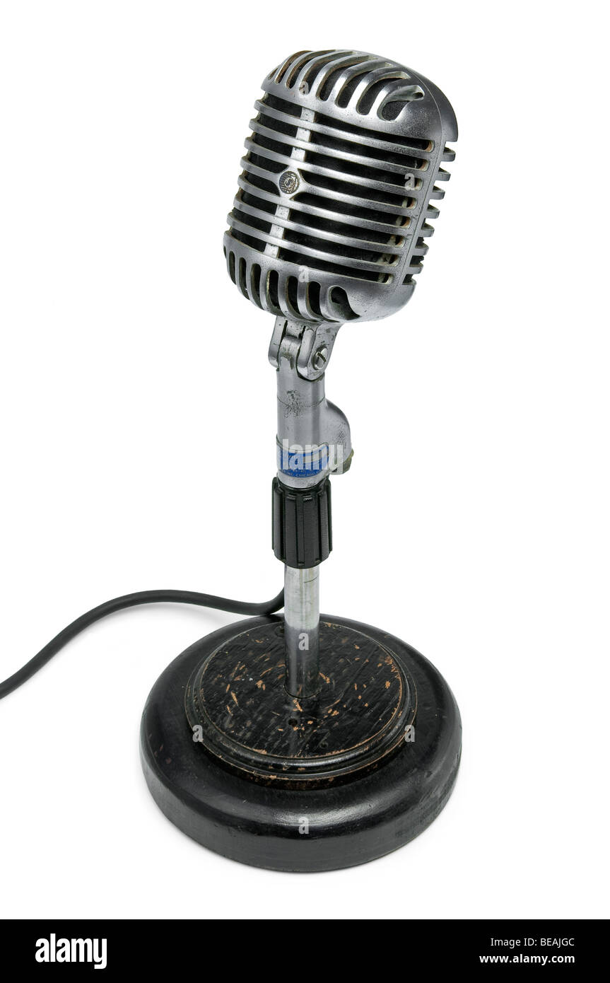 1950s microphone hi-res stock photography and images - Alamy