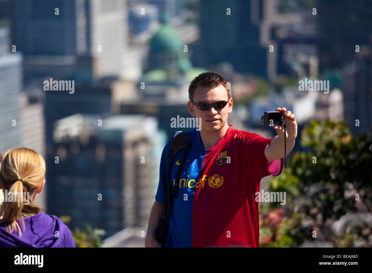 View from mont royal montreal canada stock photo alamy