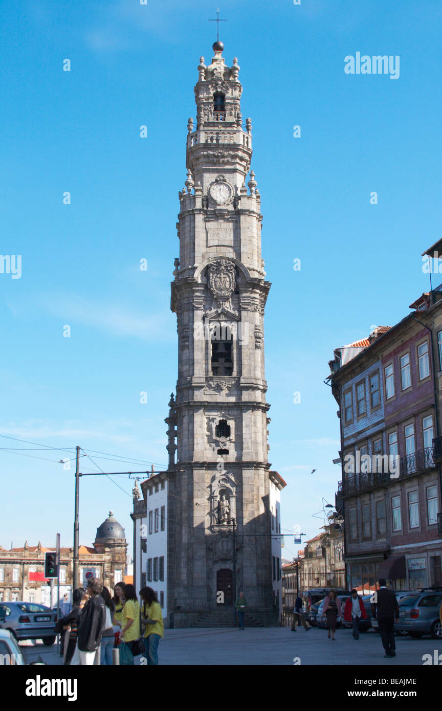 torre dos clerigos church porto portugal Stock Photo