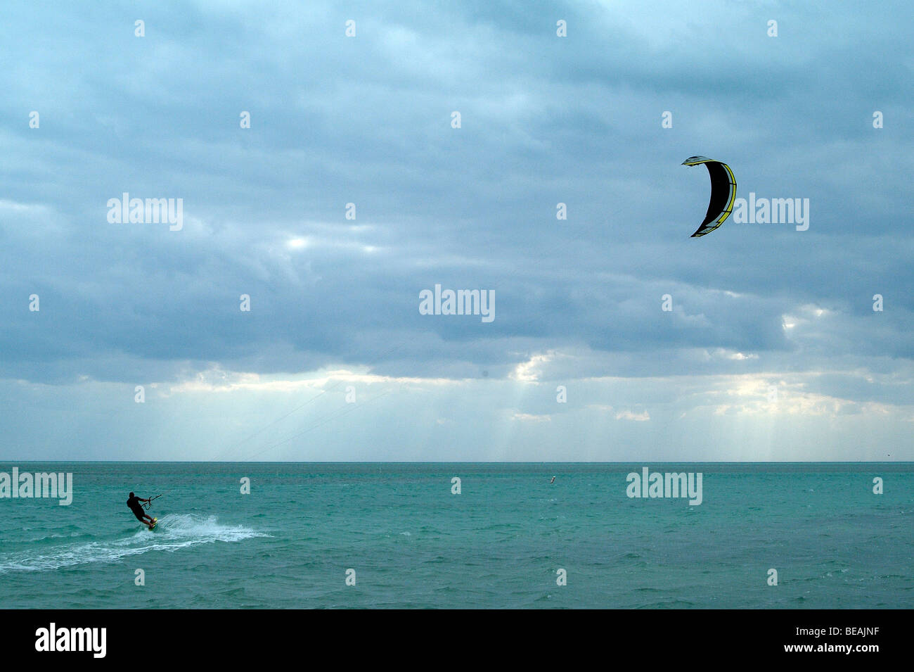 Kite surfer in Key West, Florida Stock Photo Alamy
