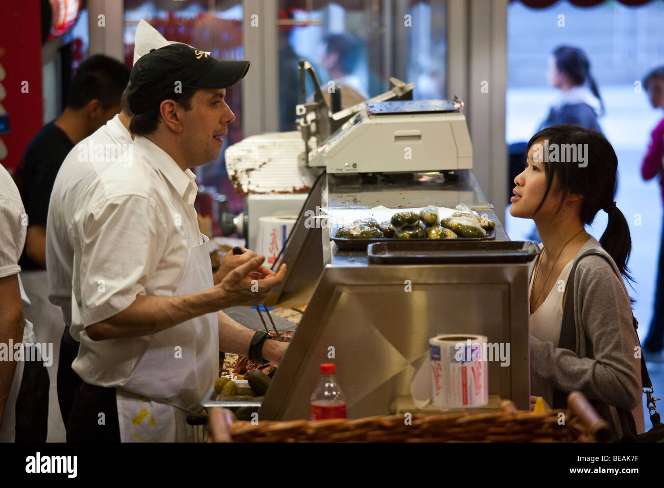 Schwartz's Restaurant is famous in Montreal Canada Stock Photo