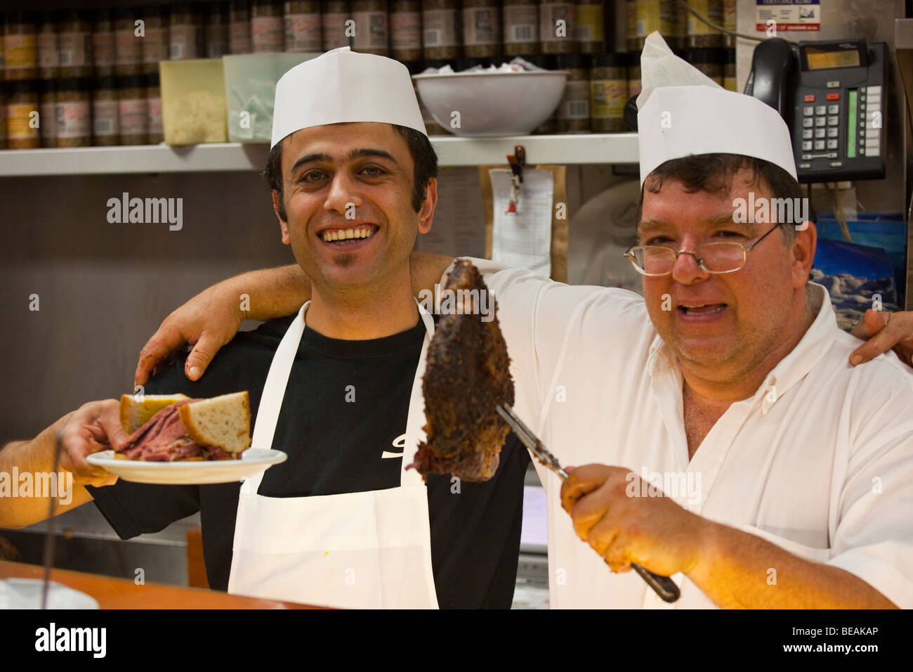 Smoked Meat Sandwhich at Schwartz's Restaurant is famous in Montreal Canada Stock Photo Alamy