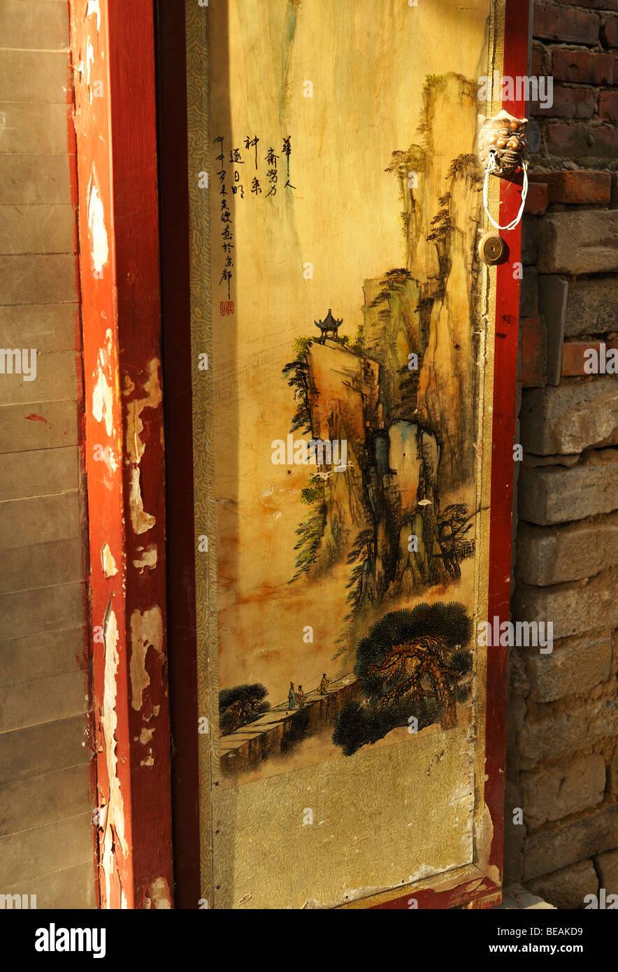Chinese temple wall painting hi-res stock photography and images - Alamy
