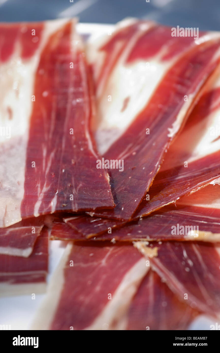 spanish dry cured serrano ham Posada de Dona Urraca, Fermoselle spain