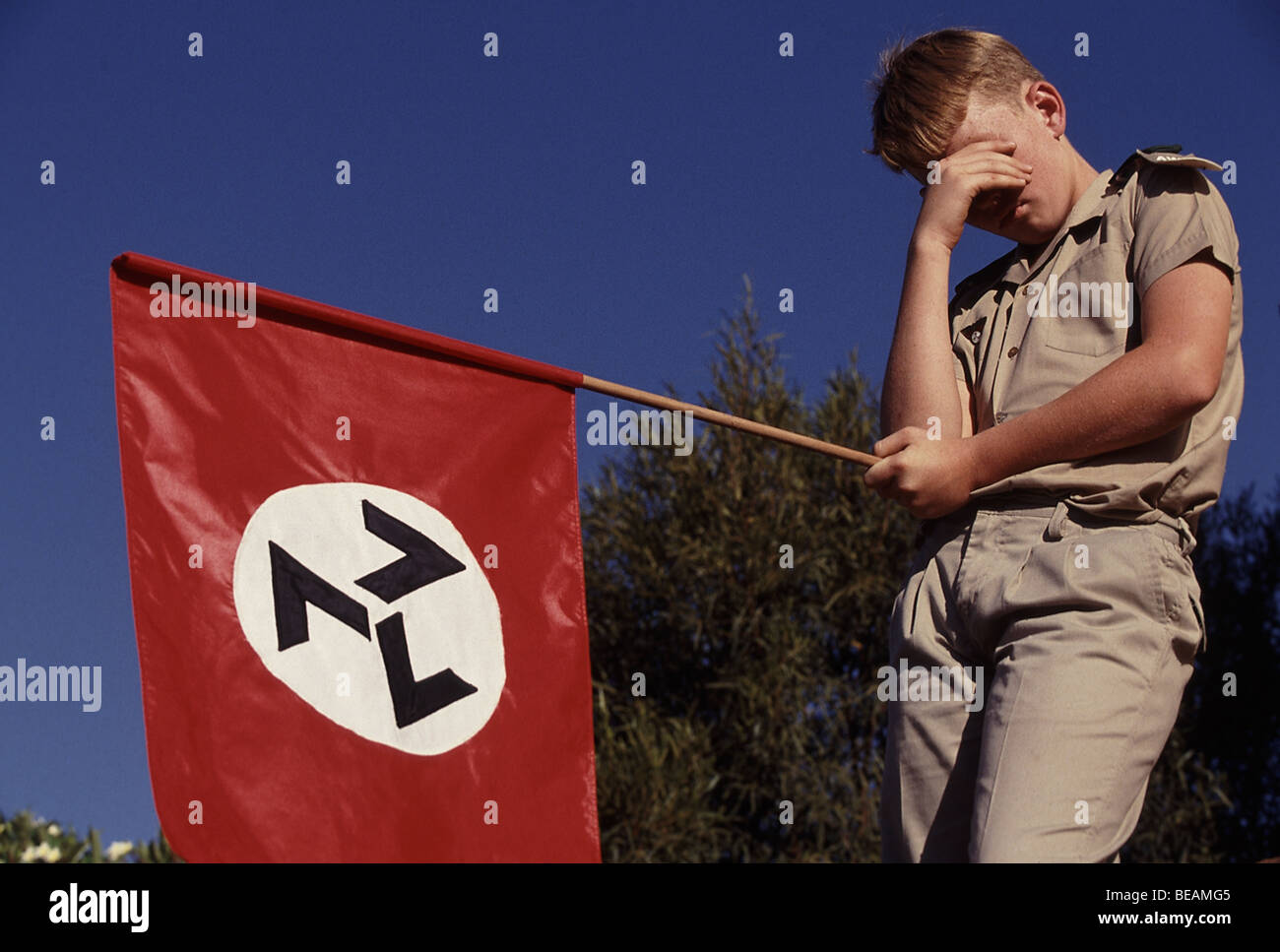 Young Awb Weerstandsbeweging Supporter Holds Flag Editorial Stock Photo -  Stock Image