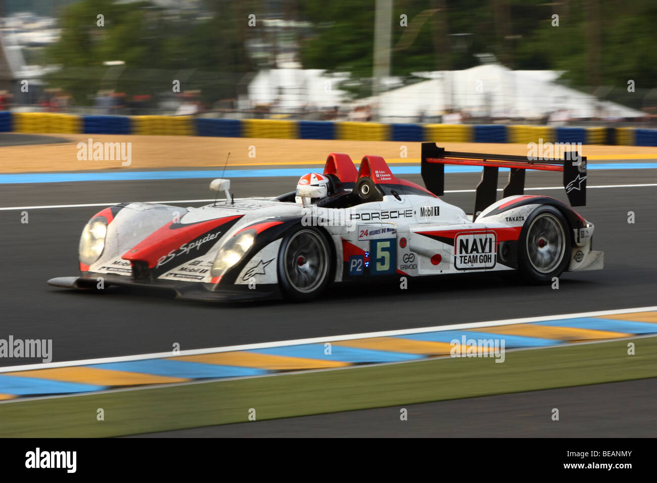 24 hours of Le Mans 2009 - Porsche RS Spyder N°5 Stock Photo - Alamy