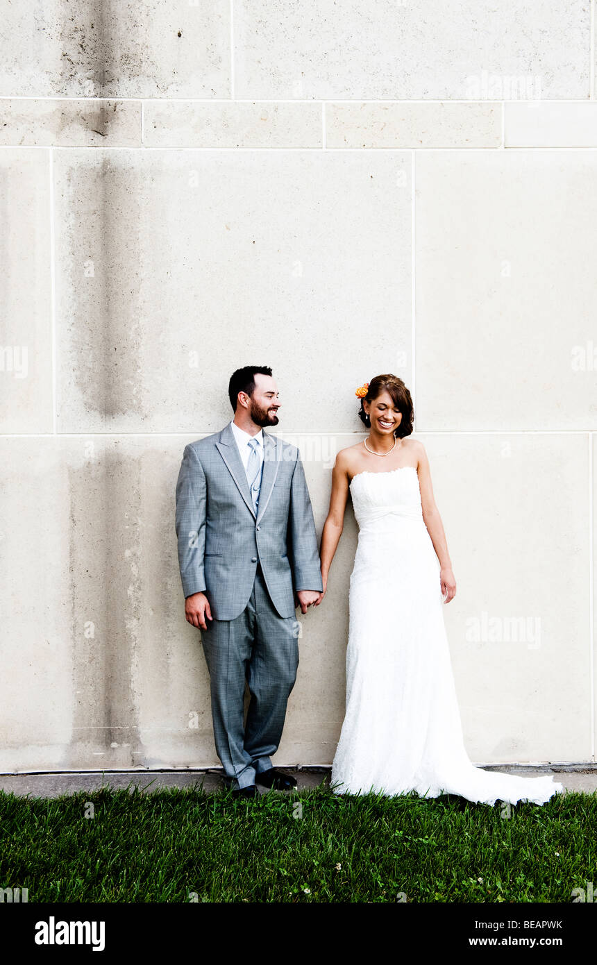 attractive man and woman in formal wear Stock Photo - Alamy