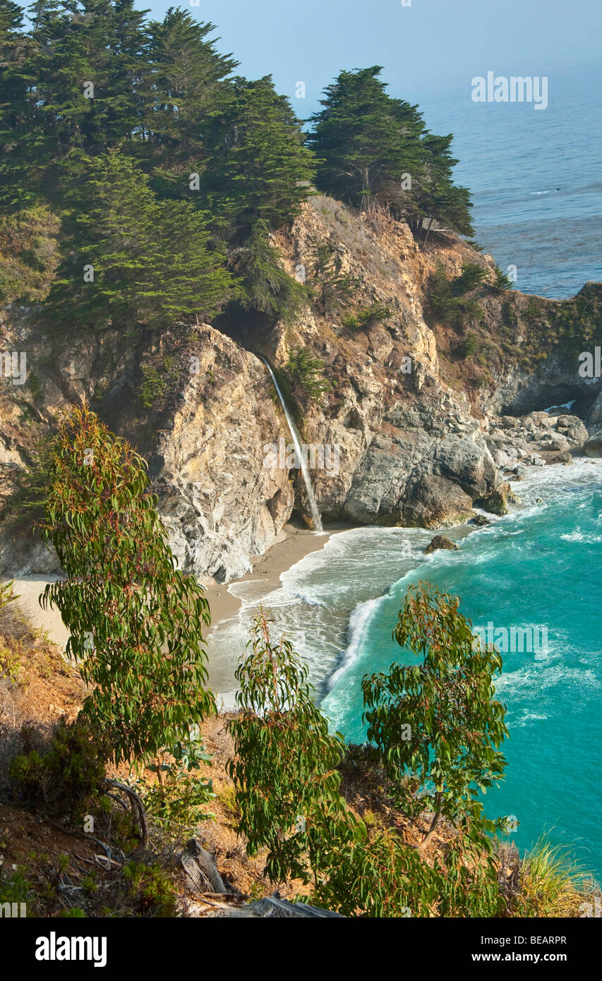 McWay Falls along the Big Sur Coast. Stock Photo