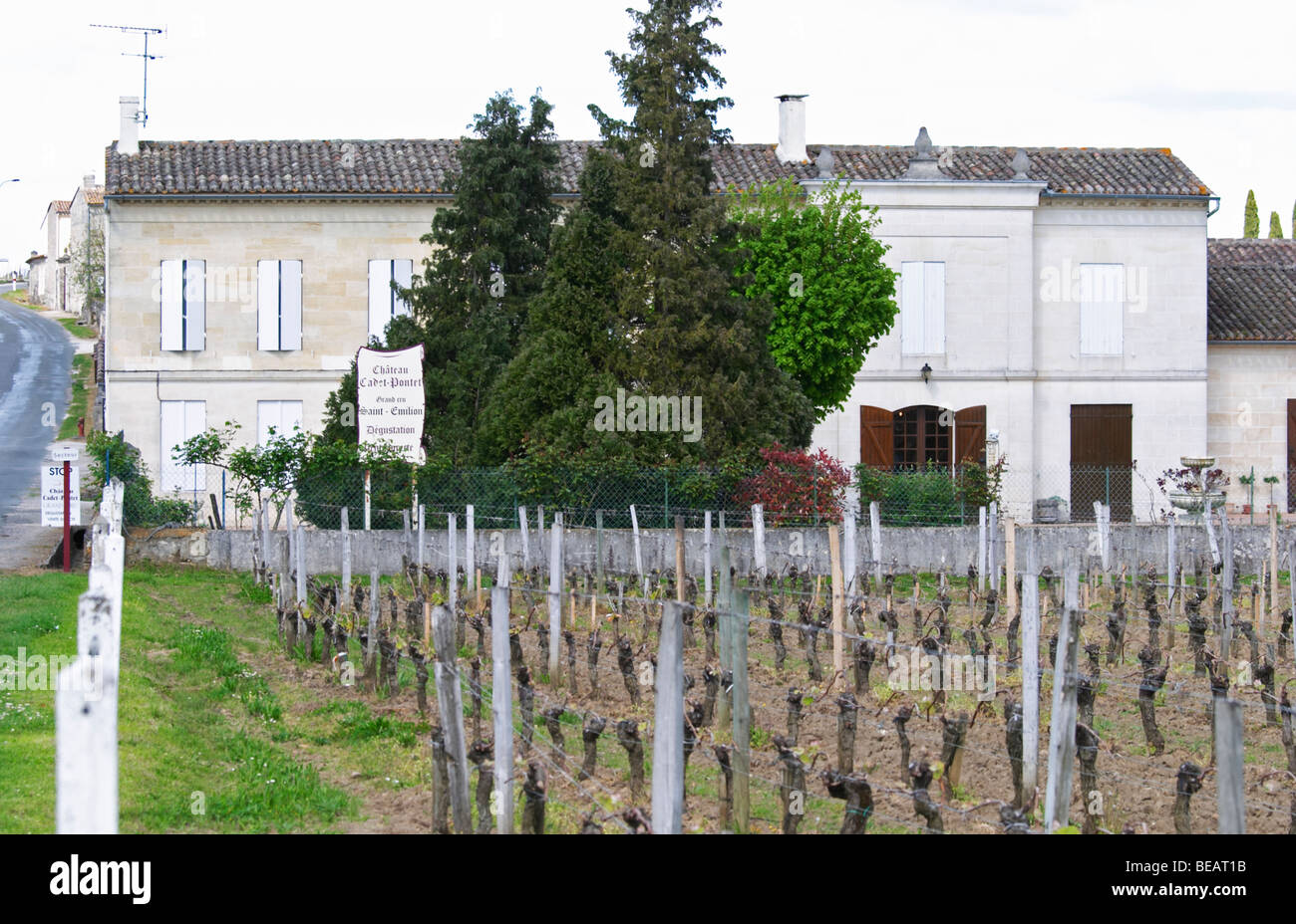 chateau cadet pontet saint emilion bordeaux france Stock Photo