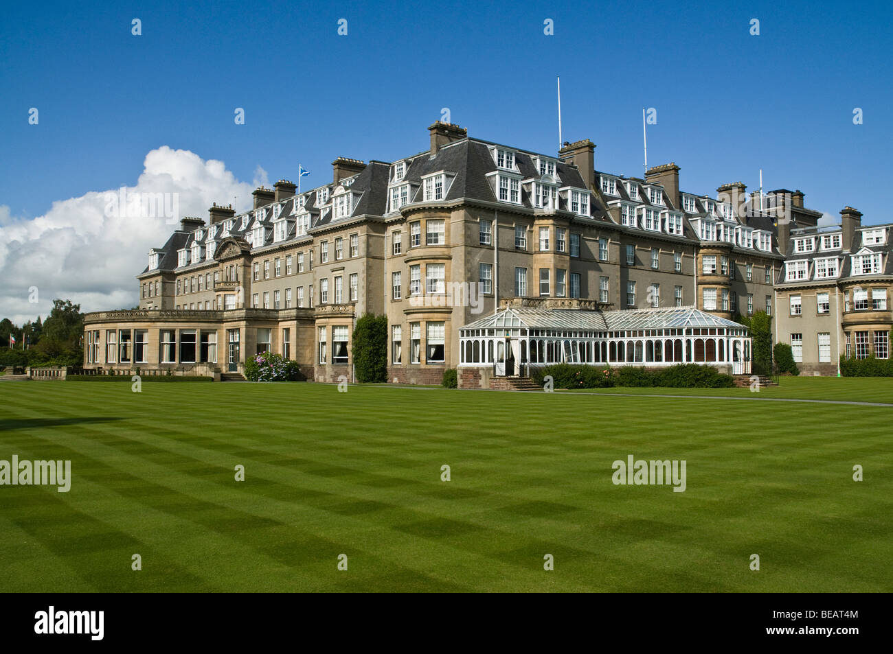 dh Gleneagles Hotel AUCHTERARDER PERTHSHIRE Exterior building golf hotels scotland luxury highlands uk Stock Photo