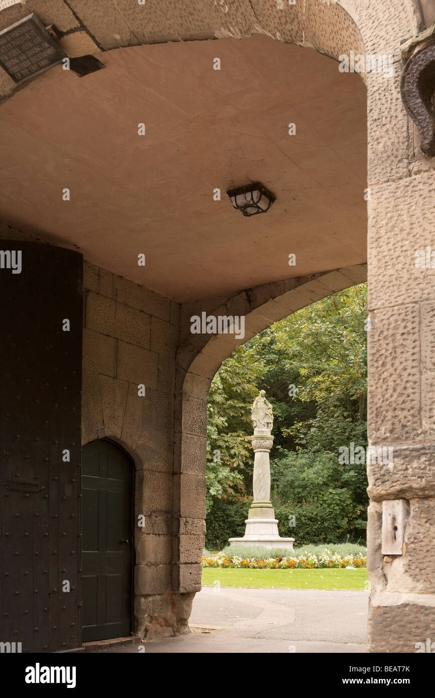 Ethelfleda Statue Tamworth Castle High Resolution Stock Photography and