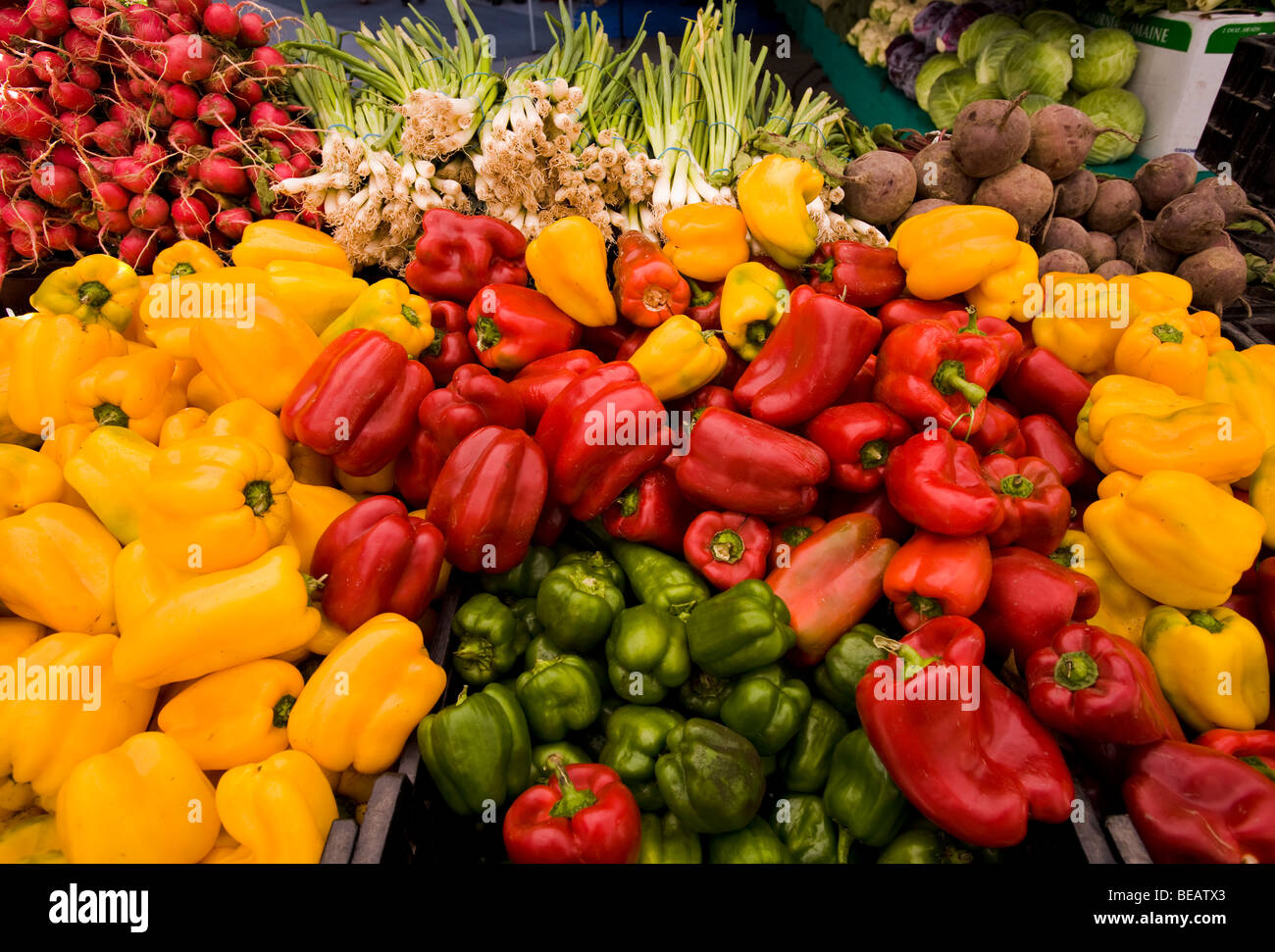 Vegetables at a Farmer's Market at Wilshire and Vermont, Los Angeles