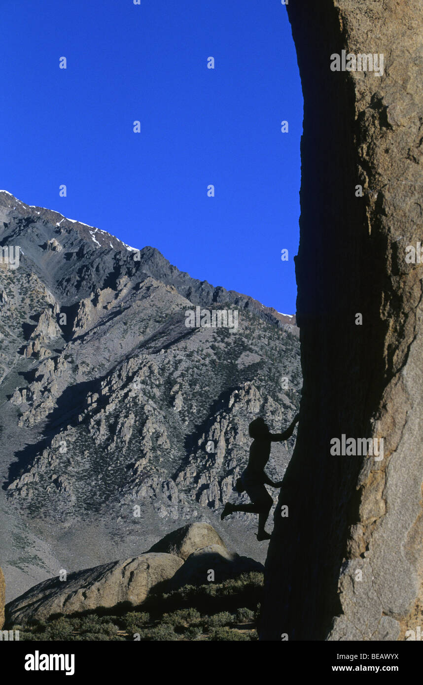Man climbing rock buttermilk hi-res stock photography and images - Alamy