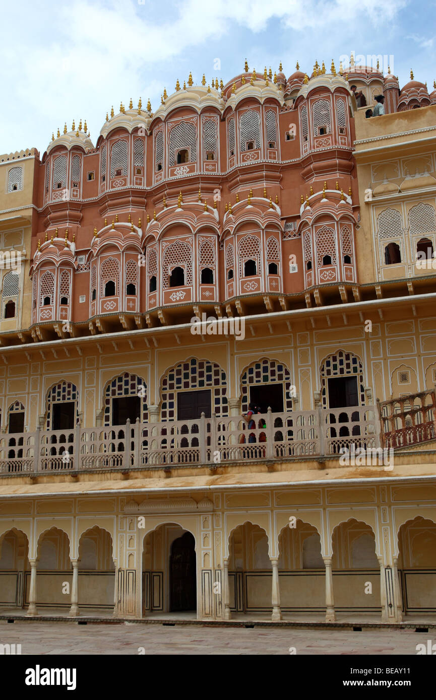 Front of the Wind Palace at Jaipur Stock Photo