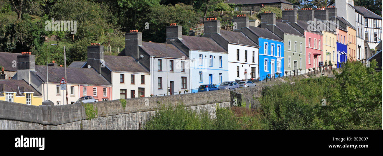 Terraced Houses, Llandeilo, Wales, UK Stock Photo Alamy