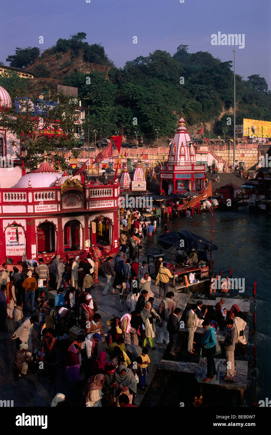 india, uttarakhand, haridwar, ganges river Stock Photo