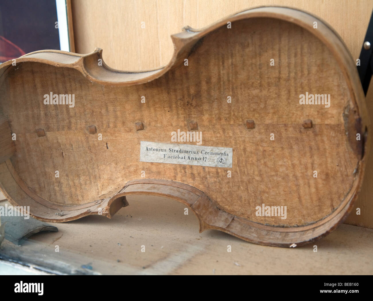 Stradivarius violin casing Stock Photo