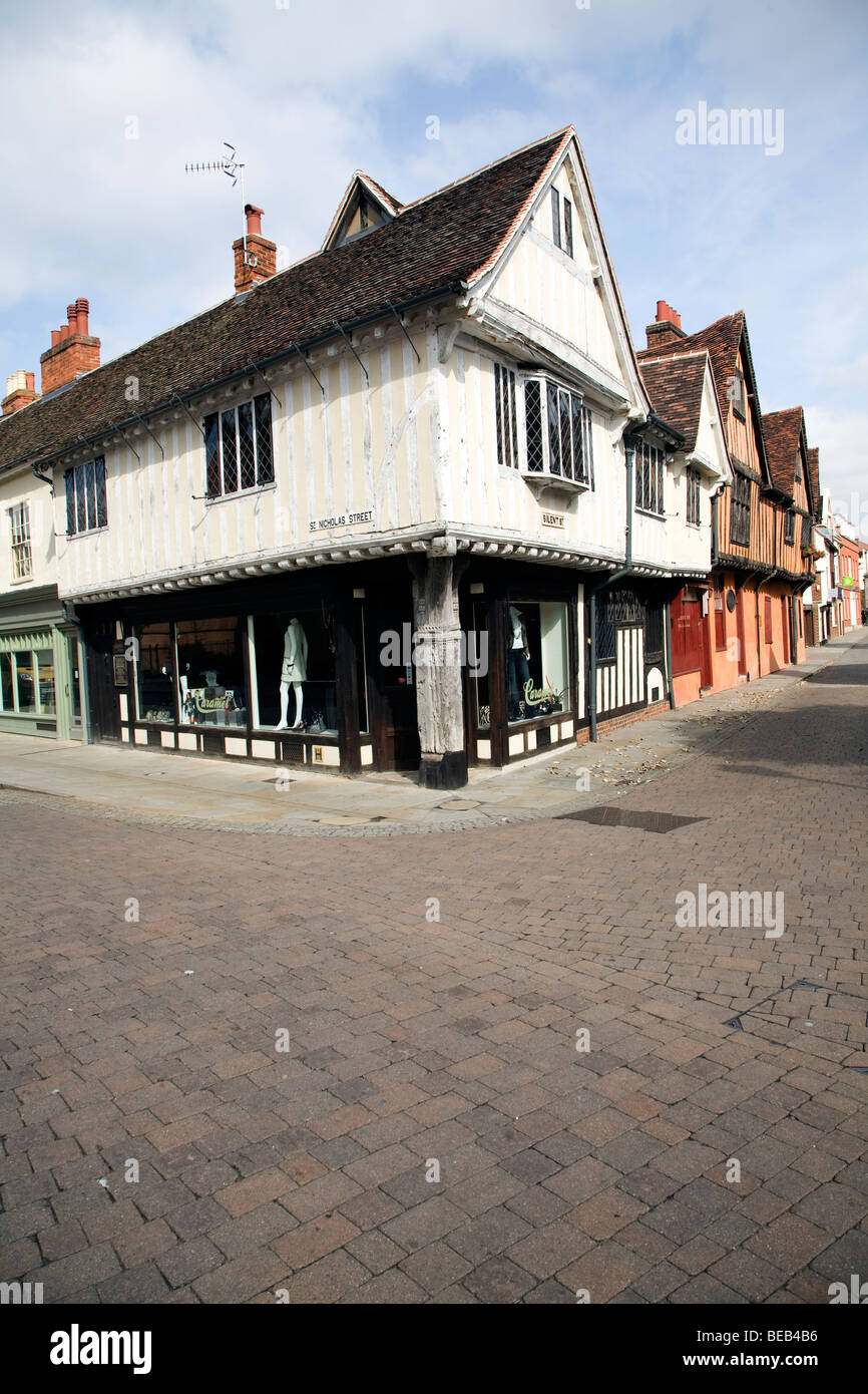 Curson Lodge, Tudor buildings, Silent Street, Ipswich, Suffolk, England