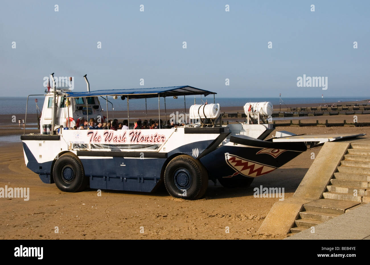 Amphibious vehicle offering boat trips from Hunstanton, Norfolk