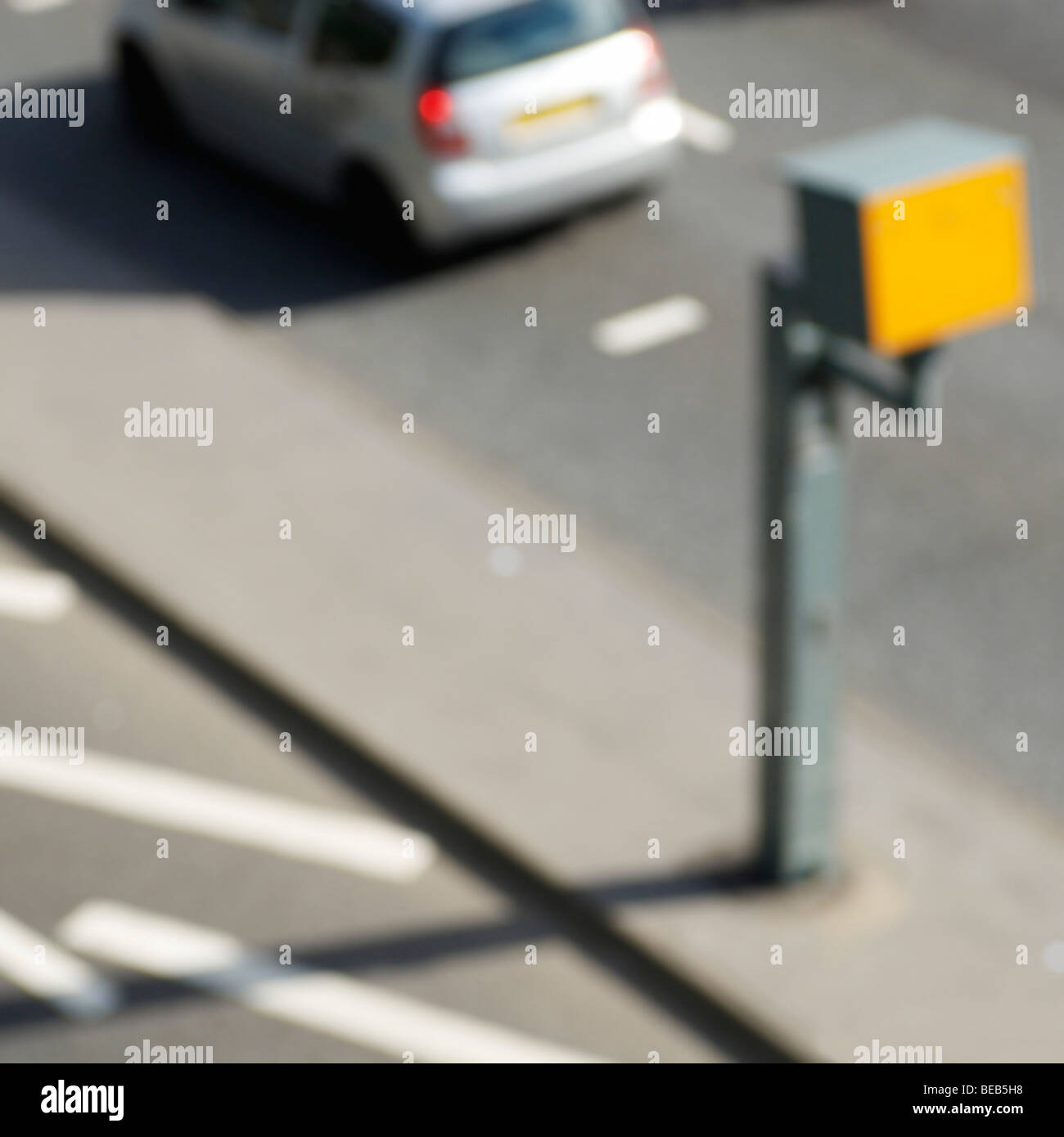 Yellow box speed camera Central London UK Stock Photo Alamy