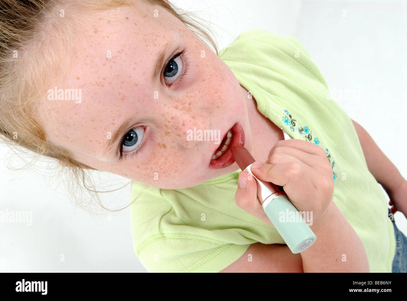 Junior Beauty Pageant Contestant Stock Photo