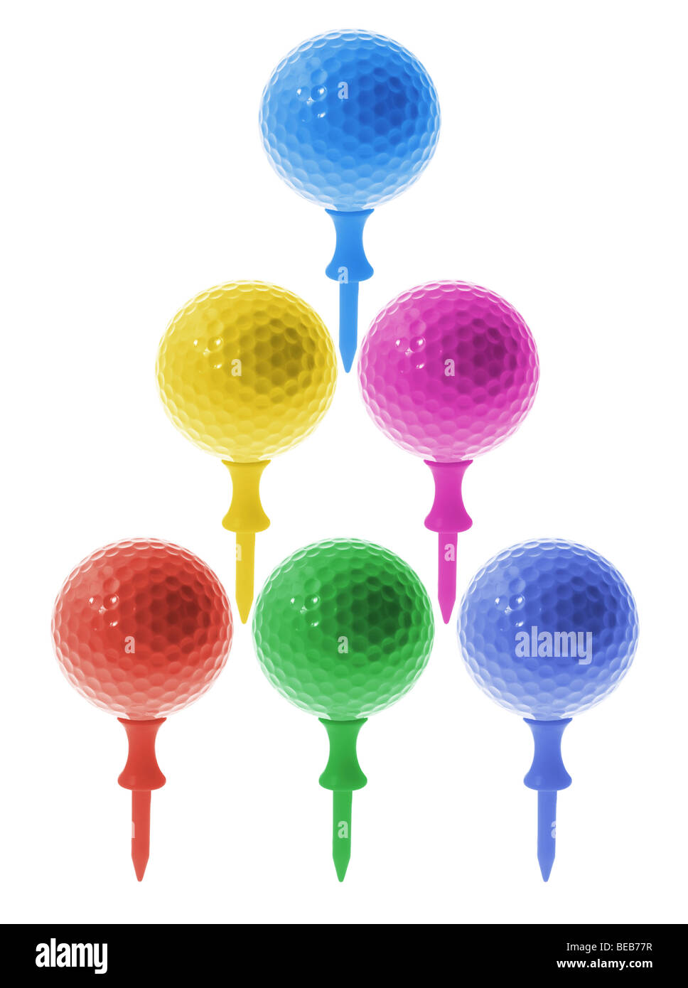 Golf Balls and Tees Stock Photo Alamy