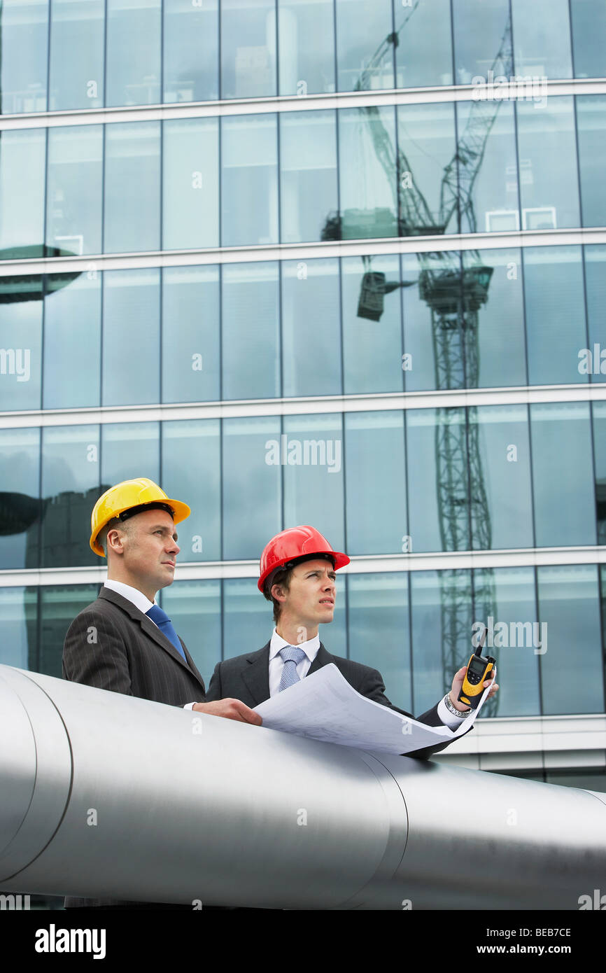 Construction managers inspecting a site Stock Photo - Alamy