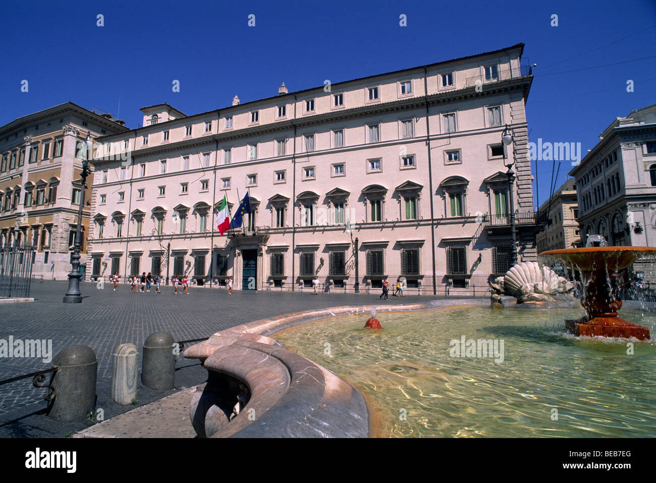 Italy, Rome, Palazzo Chigi, seat of the italian government Stock Photo