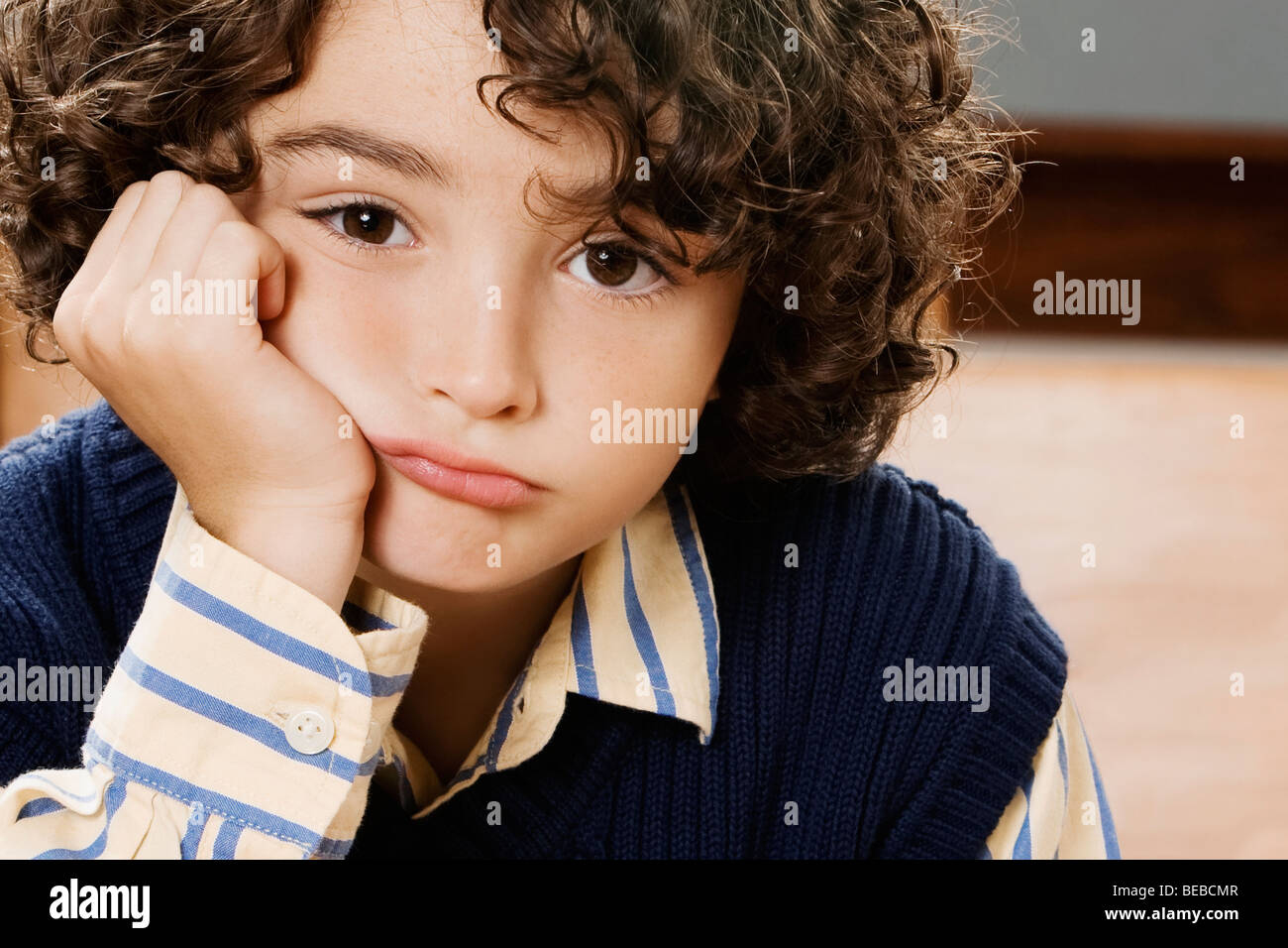 Portrait of a schoolboy in a classroom Stock Photo - Alamy