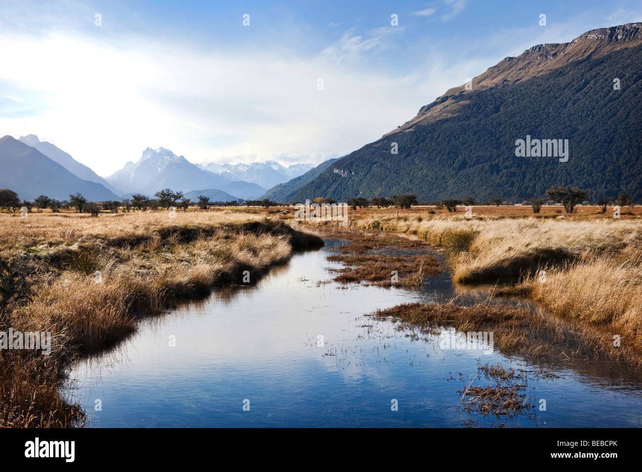 Stunning natural scenery near to Glenorchy, New Zealand Stock Photo