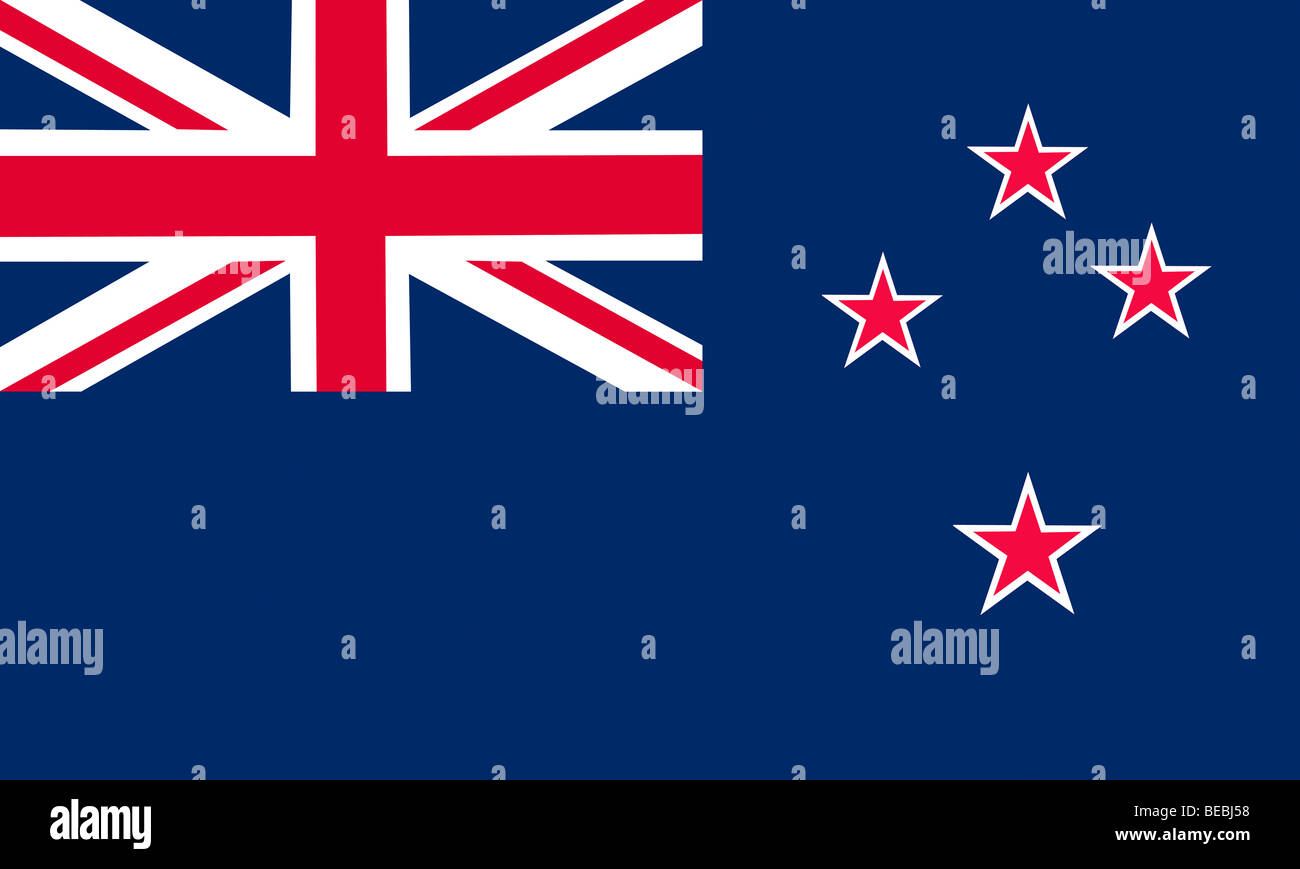New Zealand flag illustration Stock Photo
