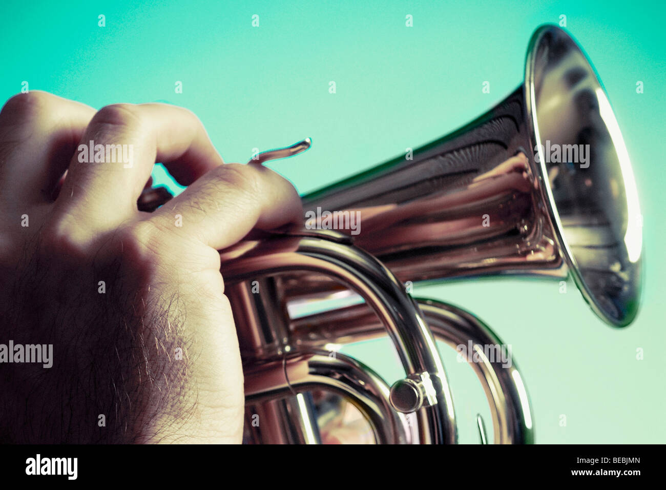 Blowing bugle hires stock photography and images Alamy