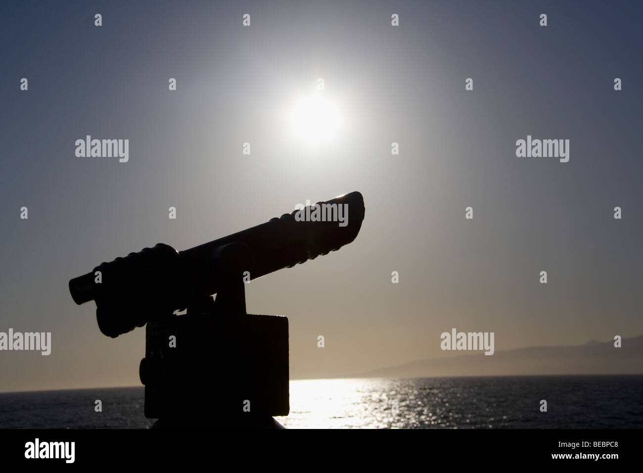Silhouette of a binoculars, Santa Monica, Los Angeles County