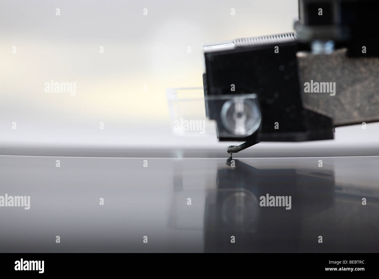 turning record player Stock Photo Alamy