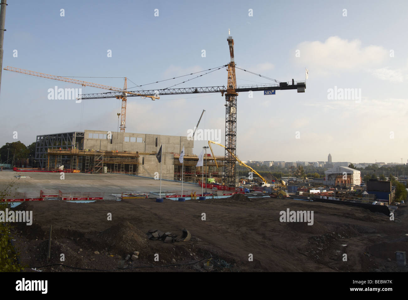 Construction site in Helsinki Stock Photo