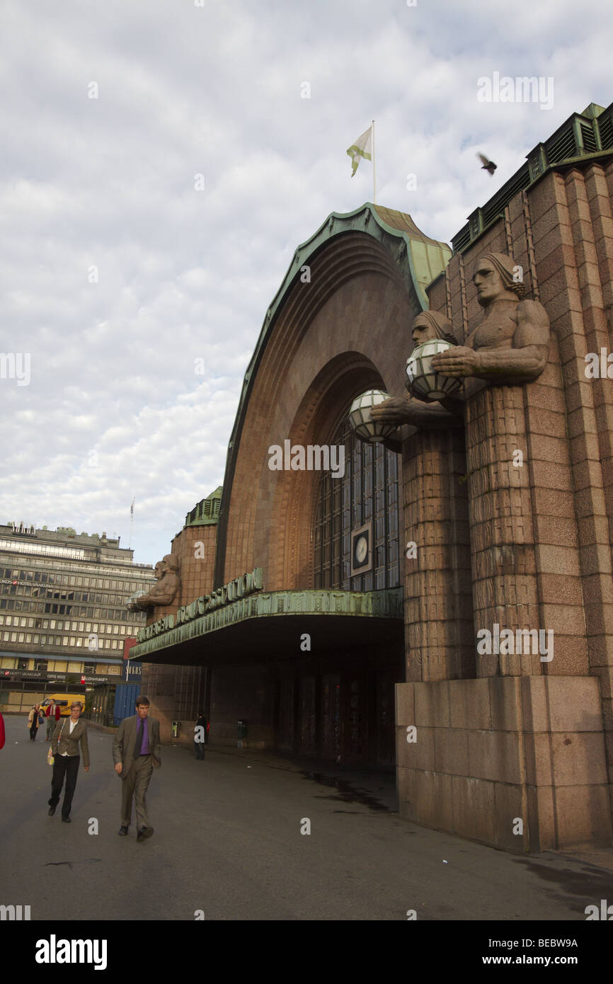 Helsinki central railway station Stock Photo