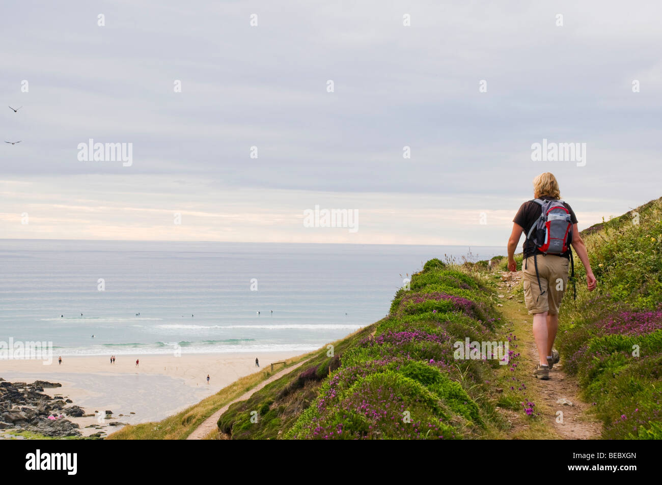 Rucksack female hiker hi-res stock photography and images - Alamy
