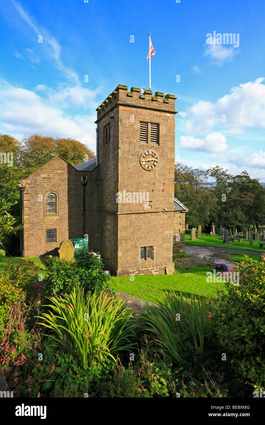 St Marys Church, Newchurch In Pendle, Lancashire, England, Uk Stock 