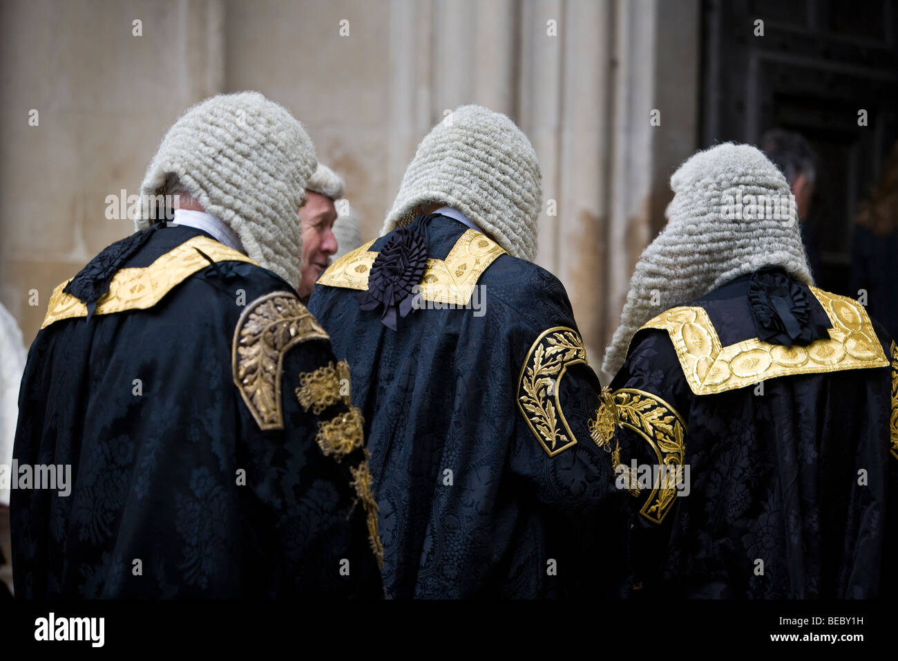 Judges Procession service at Westminster Abbey in London Stock Photo