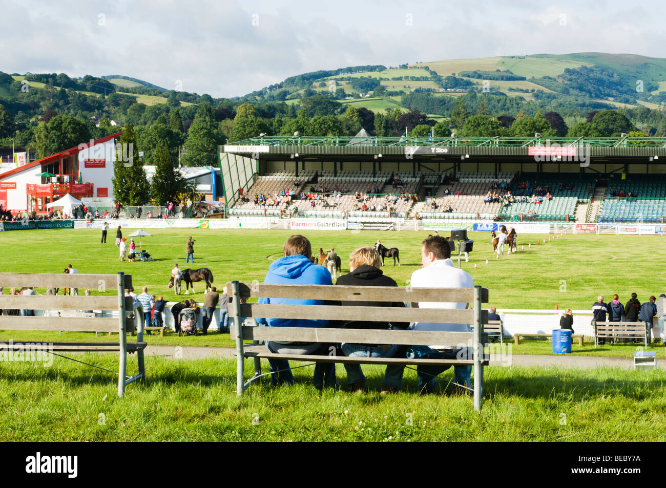 Spectators at the Royal Welsh Show Stock Photo