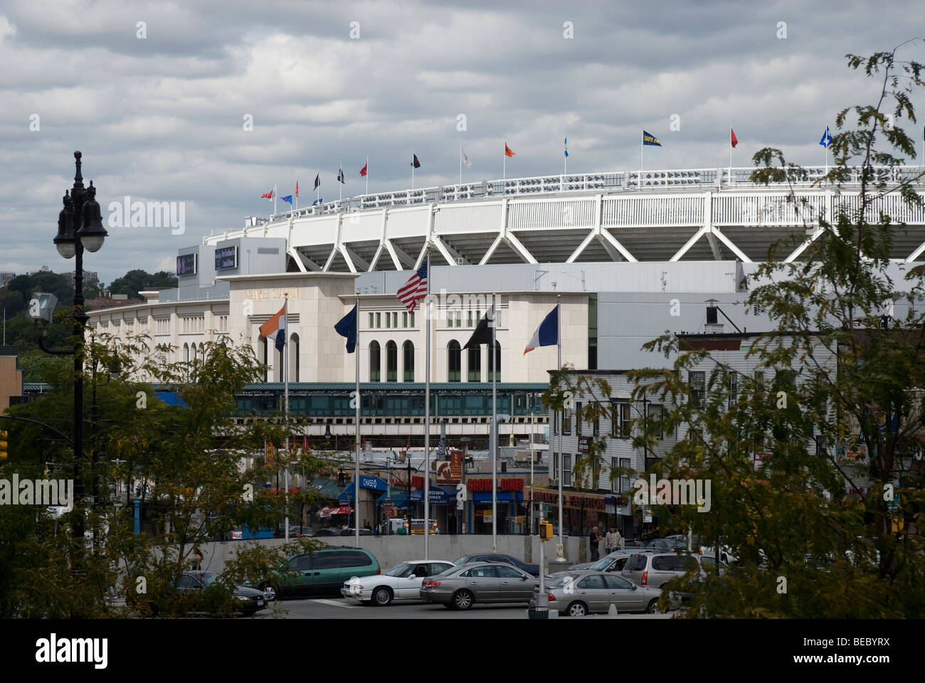 Yankee stadium flags hi-res stock photography and images - Alamy