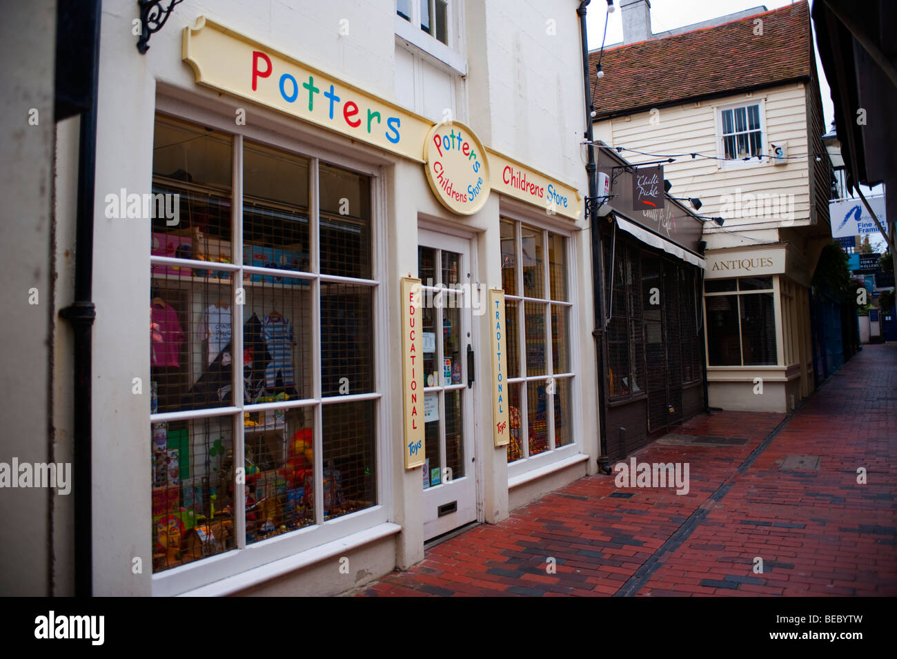 The Lanes in Brighton, potters Stock Photo Alamy