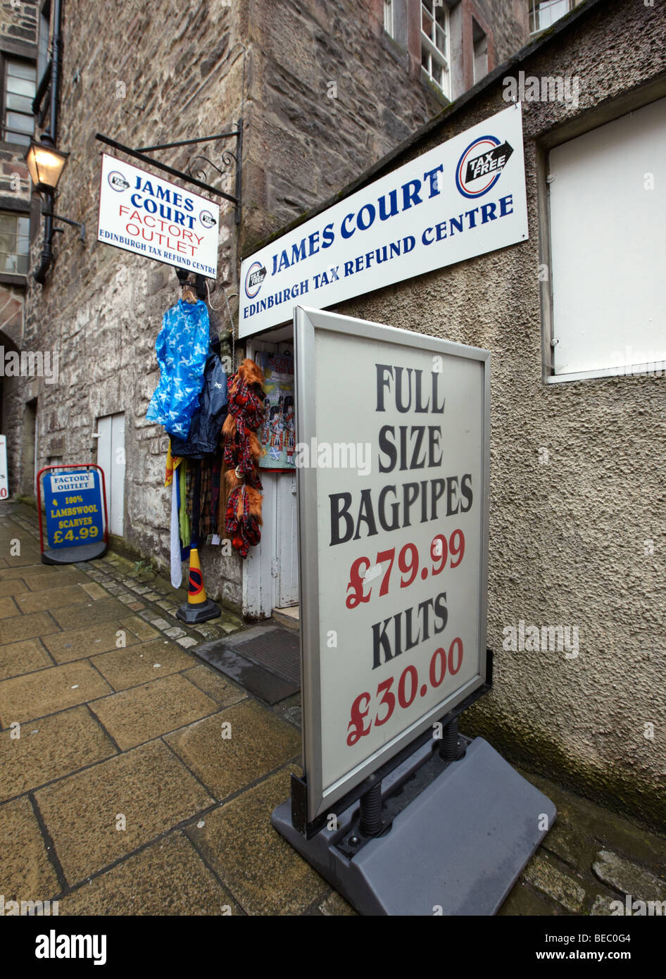 Bagpipe Shop Edinburgh Scotland UK Stock Photo Alamy