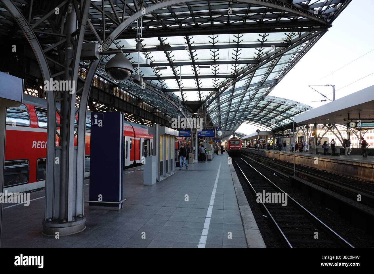 Train station in Cologne, Germany Stock Photo - Alamy