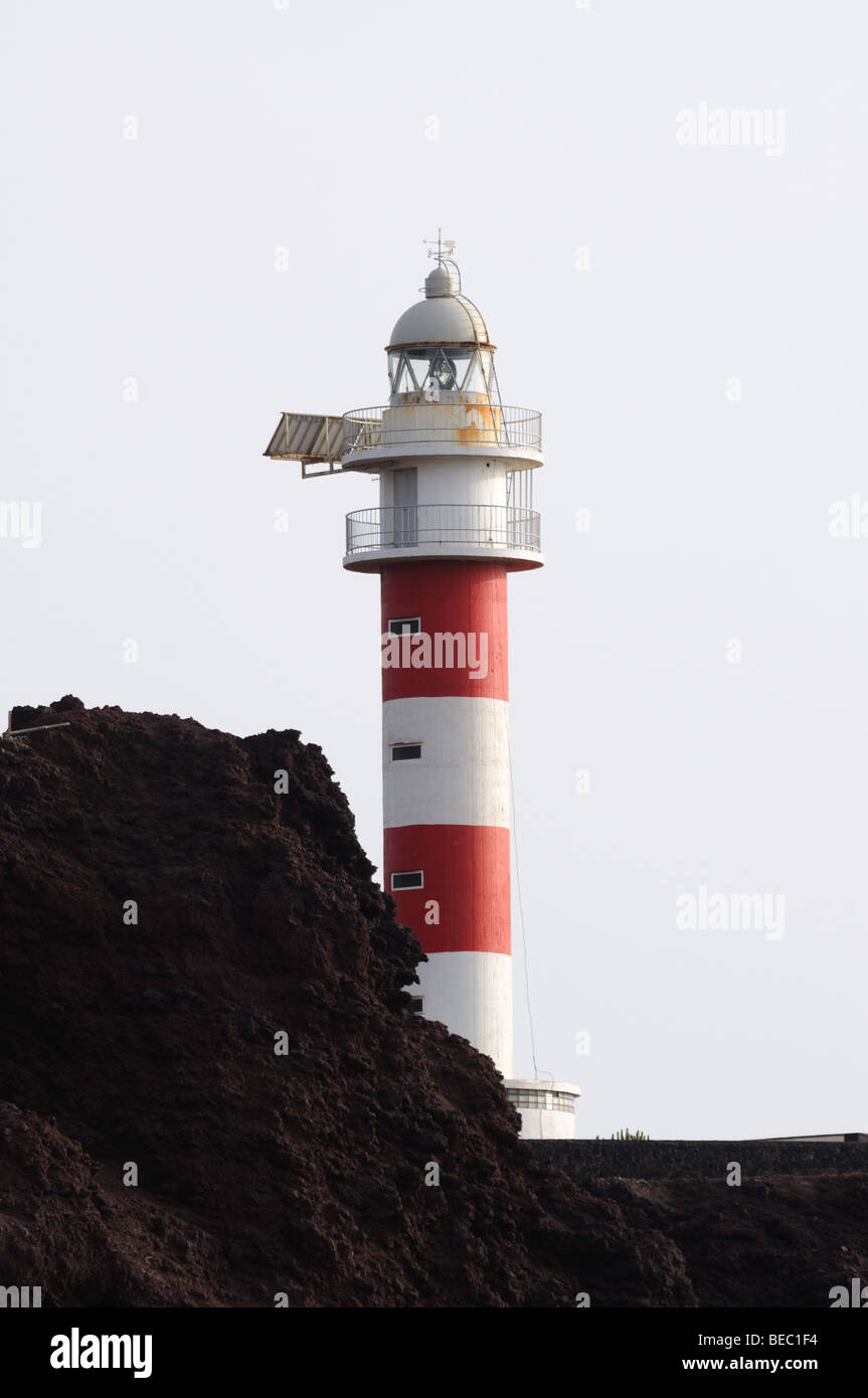 Lighthouse at Punta de Teno, Canary Island Tenerife, Spain Stock Photo