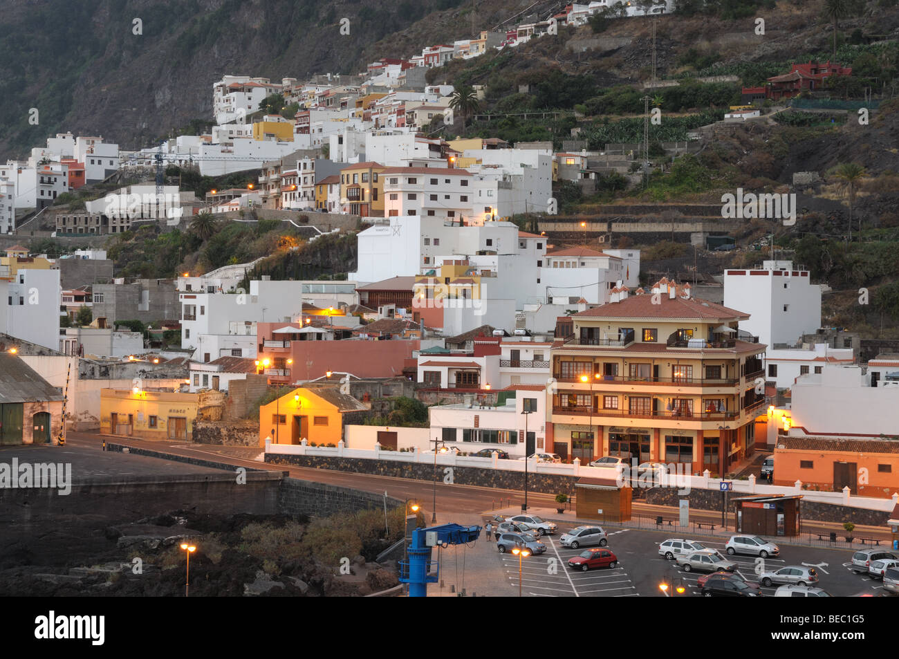 Town Garachico, Canary Island Tenerife, Spain Stock Photo