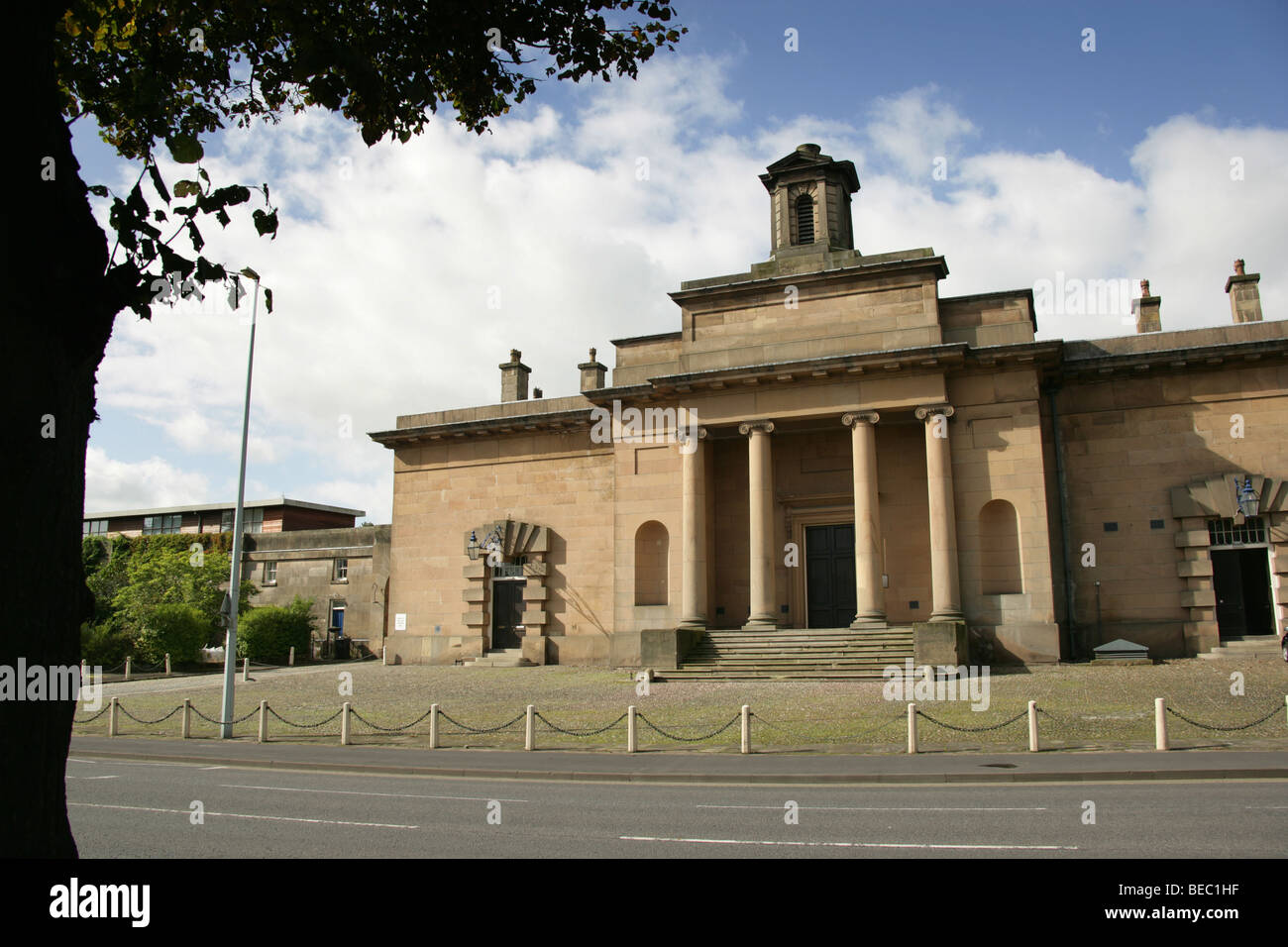 Town of Knutsford, England. The early Greek revival styled Thomas