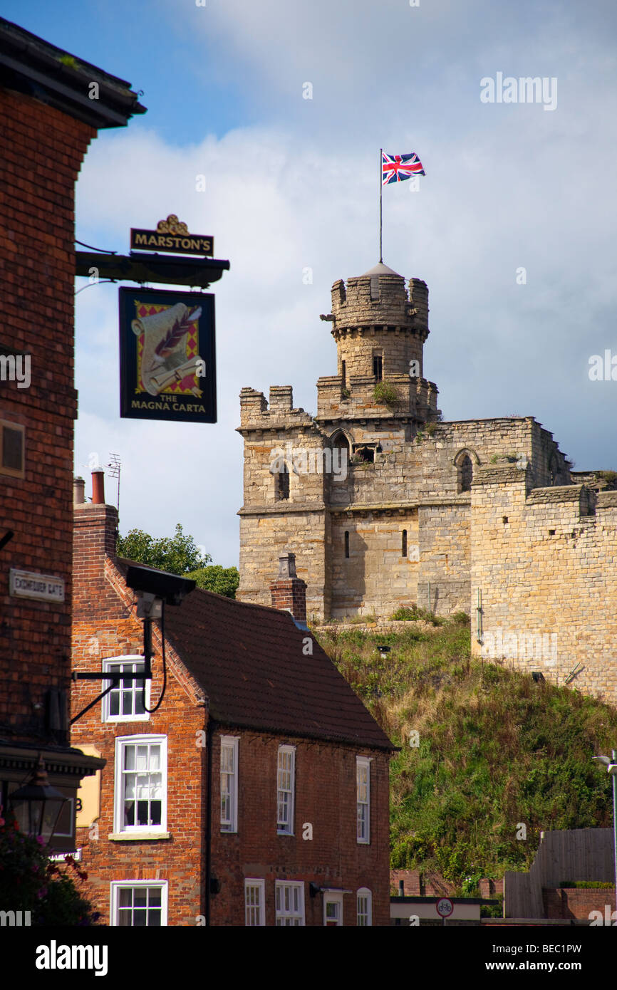 The Castle, Lincoln City, Lincolnshire Stock Photo